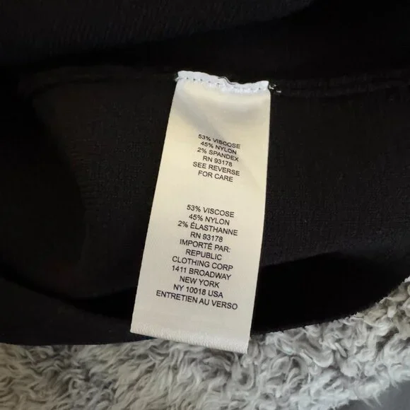 House of Harlow 1960 | NWOT Knit Compression Ribbed Crop Top in Black Size Large - Picture 7 of 7